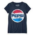 Women's Pepsi Logo Scoopneck T-Shirt - Navy Hoodie, Sweatshirt | GrindPrints.com