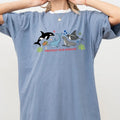 Women's Protect Our Oceans Shirt Comfort Colors, Respect The Local Wildlife Tee, Sea Animals Tshirt, Ocean Conservation...