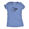 Women's Shark Hierarchy Chart T Shirt Funny Science Ocean Tee For Guys Funny Womens T Shirts Cute Slimming Top...