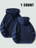 Women's Solid Color Half Zipper Pullover Hoodie, Casual Long Sleeve Hooded Sweatshirt for Daily Wear, Ladies Clothes for...