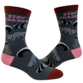 Women's Stay Trashy Socks Funny Garbage Raccoons Sarcastic Novelty Footwear Funny Graphic Socks Comfortable Fitted...