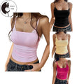 Women's Summer Lace Trim Cami Tops Sleeveless Open Back Bow Tie UpFit Crop Tanks T-Shirts, Hoodie, Sweatshirt