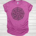 Women's Summer Regular Sleeve F It Mandala Polyester T-shirt Hoodie, Sweatshirt | GrindPrints.com