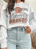 Women's Sunset Print Crew Neck Sweatshirt, Casual Loose Long Sleeve Pullover for Spring & Fall, Fashion Women's Top for...