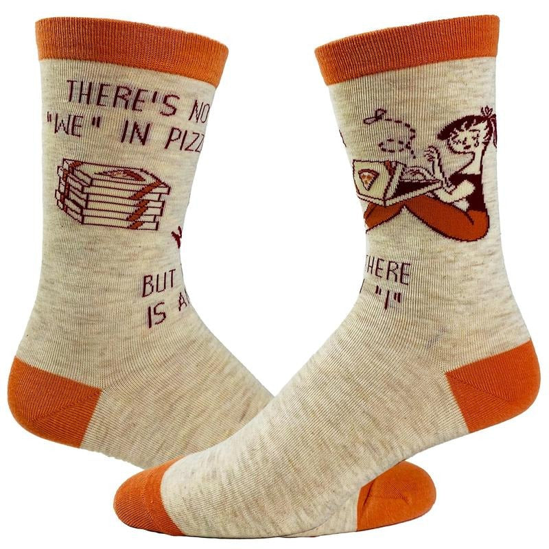 There'S No We Pizza But There Is I Socks Funny Foodie Sarcastic Footwear Funny Socks Comfortable Fitted Spandex Cotton T-Shirts, Hoodie, Sweatshirt