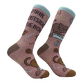 Women's Think Outside The Box Socks Funny Kitty Litter Box Pooping Joke Footwear Funny Graphic Socks Comfortable Fitted...