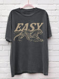 Women's Tiger Print Round Neck Tee, Casual Short Sleeve Crew Neck T-Shirt for Summer, Fashion Women's Top for Daily Wear,...