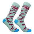 Women's Winosaur Socks Funny Wine Lover Drinking Vintage Graphic Footwear Funny Graphic Socks Comfortable Fitted Spandex...