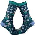 Women's With All Due Respect No Socks Funny Sarcastic Flower Graphic Footwear Funny Graphic Socks Comfortable Fitted...
