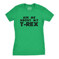 Womens Ask Me About My Trex T shirt Funny Cool Dinosaur Flip Graphic Novelty Tee Funny Womens T Shirts Cute Slimming Top...