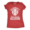 Womens Baseball Is My Favorite Season T Shirt Funny Summer Sports Softball Novelty Tee Funny Womens T Shirts Cute...