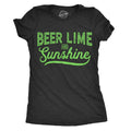 Womens Beer Lime And Sunshine T Shirt Funny Summer BBQ Tee For Ladies Funny Womens T Shirts Cute Slimming Top Comfortable...