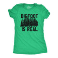 Womens Bigfoot Is Real T Shirt Funny Awesome Sasquatch Believer Outdoors Tee For Ladies Funny Womens T Shirts Cute...
