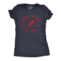Womens Boom Bitch Get Out The Way T Shirt Funny Sarcastic Fourth Of July Firework Rocket Tee for Ladies Funny Womens T...