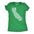 Womens California State Clovers T Shirt Funny St Pattys Day Parade Shamrocks Lovers Tee For Ladies Funny Womens T Shirts...