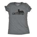 Womens Catitude T Shirt Funny Pet Cat Attitude Tee Funny Womens T Shirts Cute Slimming Top Comfortable Soft Womenswear...