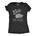 Womens Cats Make Me Feel Less Murdery T Shirt Funny Sarcastic Kitten Lovers Novelty Tee For Ladies Funny Womens T Shirts...