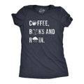 Womens Coffee Books And Rain T Shirt Funny Caffeine Reading Lovers Tee For Ladies Funny Womens T Shirts Cute Slimming Top...