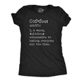 Coffee Definition Funny Caffeine Lovers Anti Social Joke Funny Cute Slimming Top Comfortable Soft Womenswear Sarcastic Funny Coffee T Black T-Shirts, Hoodie, Sweatshirt