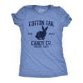 Womens Cotton Tail Candy Co T Shirt Funny Easter Sunday Chocolate Bunny Rabbit Tee For Ladies Funny Womens T Shirts Cute...