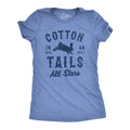 Womens Cotton Tails All Stars T Shirt Funny Easter Sunday Bunny Team Tee for Ladies Funny Womens T Shirts Cute Slimming...