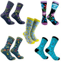 Womens Cute Swearing Socks Bundle 5 Pack Socks With Funny Graphics for Ladies Funny Graphic Socks Comfortable Fitted...