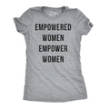 Womens Empowered Women Empower Women T-shirt Cool Lady Girl Power Feminism  Tee Funny Womens T Shirts Cute Slimming Top...