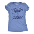 Womens F*ck Yeah Its Summer Funny T Shirt Sarcastic Vacation Tee For Ladies Funny Womens T Shirts Cute Slimming Top...