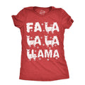 Womens Fa La La La Llama T Shirt Funny Xmas Parody Song Joke Tee For Ladies Funny Womens T Shirts Cute Slimming Top...