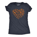 Fall Season Heart Funny Awesome Thanksgiving Autumn Lovers Funny Cute Slimming Top Comfortable Soft Womenswear Thanksgiving Tops Funny Sarcastic Navy T-Shirts, Hoodie, Sweatshirt