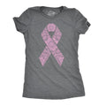 Womens Floral Breast Cancer Ribbon Awareness Survivor T shirt Funny Womens T Shirts Cute Slimming Top Comfortable Soft...
