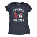 Womens Friends Forever Firecracker Hot Dog T Shirt Funny Fourth Of July Party Cookout Fireworks Tee For Ladies Funny...