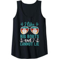 Womens Funny Boating Yacht Cruise I Like Big Boats And I Cannot Lie Tank Top Made in USA T-Shirts, Hoodie, Sweatshirt