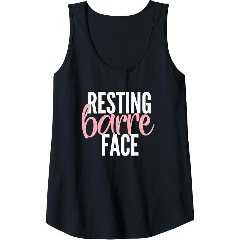Womens Funny Resting barre face womens tank top shirt | gift idea Tank Top Made in USA Hoodie, Sweatshirt | GrindPrints.com