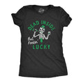Womens Funny T Shirt Dead Inside But Feeling Lucky St Patricks Day Tee For Ladies Funny Womens T Shirts Cute Slimming Top...