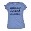 Womens Funny T Shirts Believe In Your Shelf Sarcastic Book Reading Graphic Tee for Ladies Funny Womens T Shirts Cute...