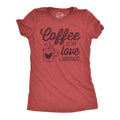 Womens Funny T Shirts Coffee Is My Love Language Caffeine Graphic Tee Funny Womens T Shirts Cute Slimming Top Comfortable...