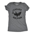 Womens Funny T Shirts Danger Dolphin Sarcastic Shark Graphic Novelty Tee For Ladies Funny Womens T Shirts Cute Slimming...