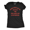 Womens Funny T Shirts Good Girls Go To Heaven Bad Girls Go Everywhere Graphic Tee Funny Womens T Shirts Cute Slimming Top...