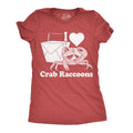 Womens Funny T Shirts I Heart Crab Raccoons Sarcastic Animal Novelty Tee for Ladies Funny Womens T Shirts Cute Slimming...