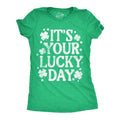 Womens Funny T Shirts Its Your Lucky Day Sarcastic St Patricks Day Graphic Novelty Tee For Ladies Funny Womens T Shirts...