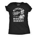 Funny Kitchen Kittys Biscuit Bakery Sarcastic Kitten Funny Cute Slimming Top Black T-Shirts, Hoodie, Sweatshirt