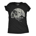 Womens Funny T Shirts Moon Beach Vacation Novelty Graphic Tee For Ladies Funny Womens T Shirts Cute Slimming Top...