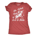 Womens Funny T Shirts Oh What Fun It Is To Ride Sarcastic Christmas Graphic Novelty Tee For Ladies Funny Womens T Shirts...
