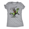 Womens Funny T Shirts Raptor Wrangler Sarcastic Dinosaur Cowboy Graphic Tee Funny Womens T Shirts Cute Slimming Top...