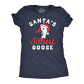 Womens Funny T Shirts Santas Silliest Goose Sarcastic Christmas Graphic Novelty Tee For Ladies Funny Womens T Shirts Cute...
