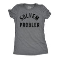 Womens Funny T Shirts Solvem Probler Sarcastic Stupid Tee For Ladies Funny Womens T Shirts Cute Slimming Top Comfortable...