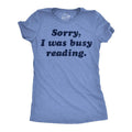Womens Funny T Shirts Sorry I Was Busy Reading Nerdy Graphic Tee For Ladies Funny Womens T Shirts Cute Slimming Top...