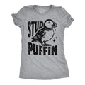 Womens Funny T Shirts Stud Puffin Sarcastic Graphic Tee For Ladies Funny Womens T Shirts Cute Slimming Top Comfortable...