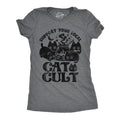 Womens Funny T Shirts Support Your Local Cat Cult Sarcastic Halloween Kitten Graphic Tee For Ladies Funny Womens T Shirts...